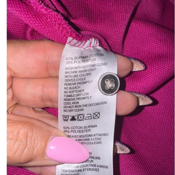 Tommy Bahama men's pink polo shirt, short sleeve size 3 XL - Picture 5 of 5